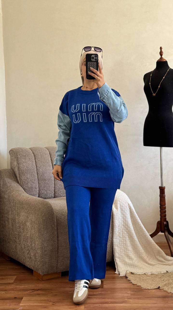 طقم نسائي أنيق بقطعتين – توب BBT تركيا بجودة ممتازة