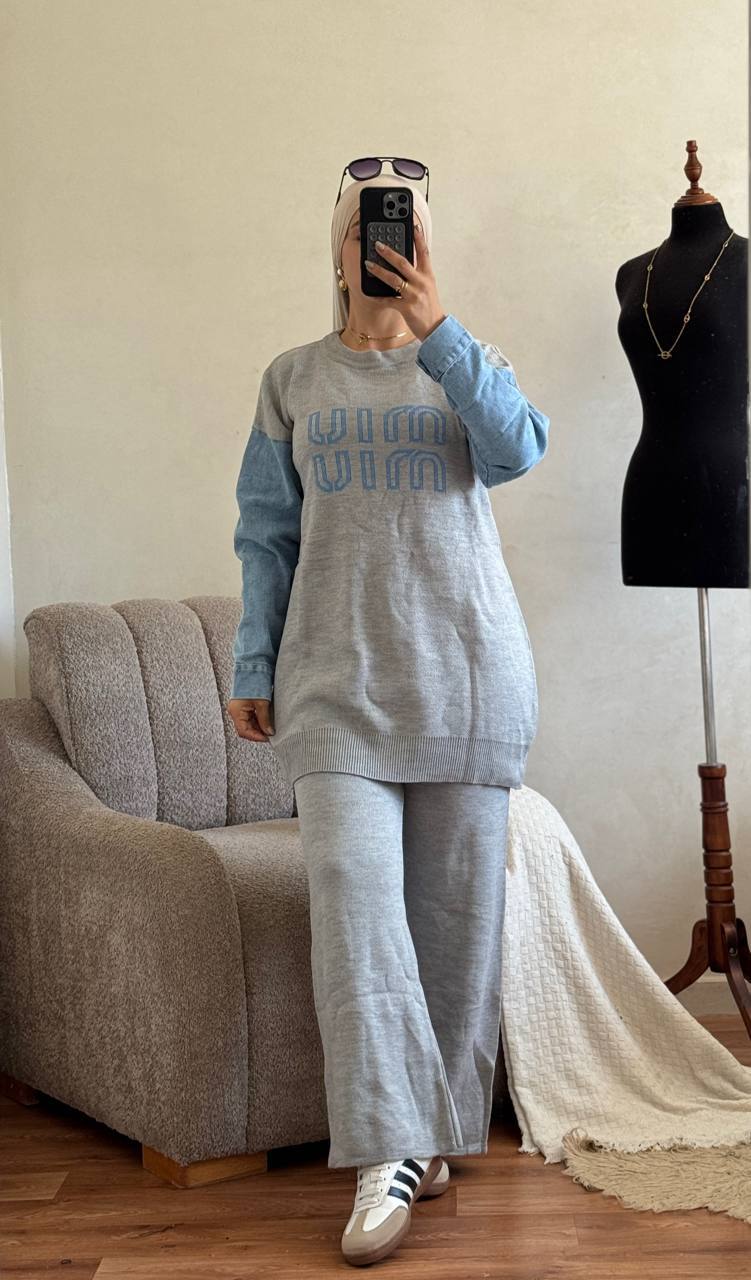 طقم نسائي أنيق بقطعتين – توب BBT تركيا بجودة ممتازة