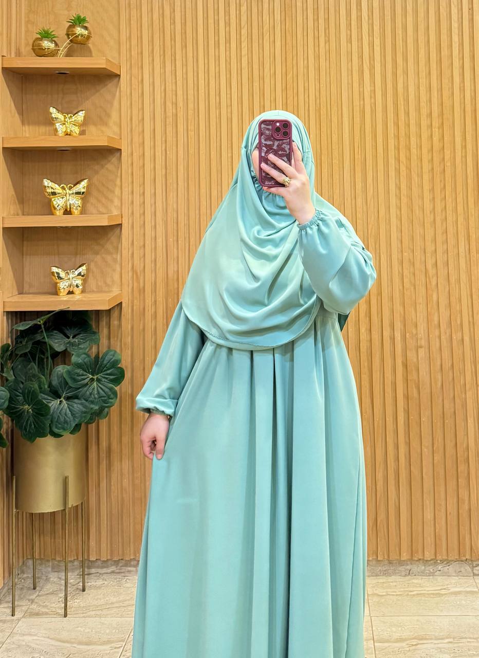 عباية خمار متكونة من قطعتين