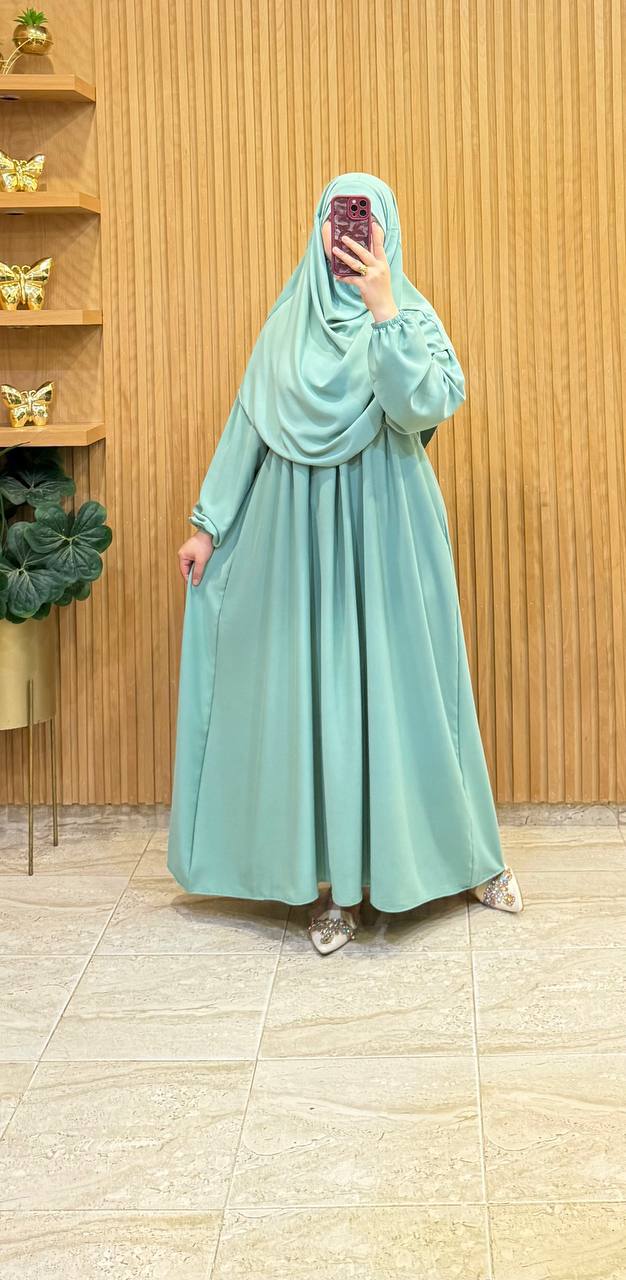 عباية خمار متكونة من قطعتين
